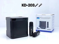 Machine de Karaoké Musicale Portable sans Fil Bluetooth Bt5.3 avec 2 Microphones sans Fil