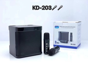 Di động âm nhạc máy karaoke không dây Bluetooth bt5.3 loa với 2 micro không dây Mic và Bluetooth - Product Image 3