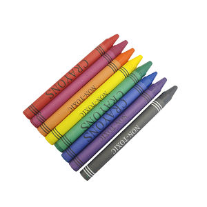 ワックスクレヨンセット子供用,最高の文房具用品カスタムプリントパッキング8色 - Product Image 6