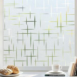 <span class=keywords><strong>Film</strong></span> décoratif pour fenêtre en PVC à motif moderne, <span class=keywords><strong>film</strong></span> de protection solaire givré non adhésif pour porte, autocollant pour la maison - Product Image 1