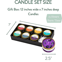Ins — pots décoratifs pour aromathérapie, petites bougies spirituels, ensemble cadeau de 7 jours, d'hiver, vente en gros