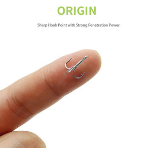 Nouveau hameçon triple renforcé résistant à la rouille, spécial pour la modification de leurres de micro-pêche, adapté aux jig, pencil, minnow, VIB - Product Image 5