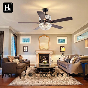 52-inch modern wooden <b>light</b>-emitting diode <b>ceiling</b> fan with DC motor <b>remote</b> <b>control</b> & 5 blades - Product Image 3