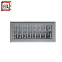 Grille de ventilation de plafond pour climatiseur décorative en acier inoxydable et aluminium moderne, couleur et taille personnalisables, design durable
