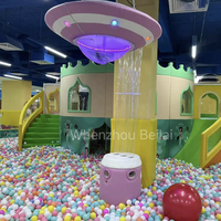 Nouveau design parc d'attractions pour enfants équipement de cascade UFO piscine à balles fontaine à cascade à vendre