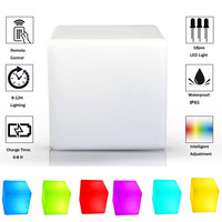 Meubles de jardin modernes pour discothèque, événements en plein air, fêtes, mariages, chaise, table, tabouret de bar lumineux à LED