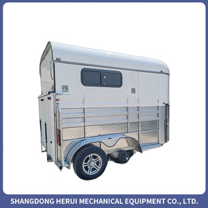 Remolque de Lujo Personalizado para 2 Caballos con Gabinete de Almacenamiento para Transporte de Caballos Estándar Europeo - Product Image 5