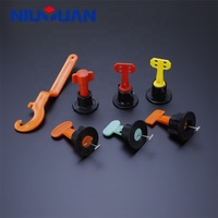 NIUYUAN Vente chaude 50 pièces Système de nivellement de carrelage réutilisable T-lock utile pour le revêtement de sol