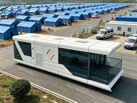 Capsule spatiale thermique ignifuge de 20 pieds, maison modulaire préfabriquée pour grand chantier de construction, dortoir
