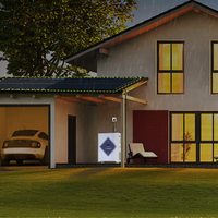 Batería de Litio LiFePO4 Powergo en Stock en la UE, 15kWh 6.6kWh, 51.2V 6.2KW 11kW 304Ah, 8000 Ciclos, Híbrida, CAN, Almacenamiento de Energía Solar