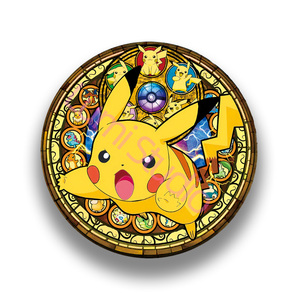 Độc Đáo Sáng Tạo Pokemon Đồ Chơi Đặt <span class=keywords><strong>3D</strong></span> Thẻ Dạng Thấu Kính Trung Tâm Pin Sưu Tập Trang Trí Anime Acrylic Cup Coaster Mù Hộp - Product Image 2