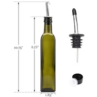 Noyer camélia 250ml 500ml 1000ml vide fantaisie rond carré Antique Marasca verre gros presse Machine huile d'olive extra vierge