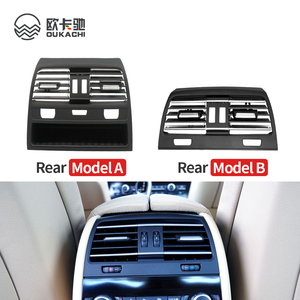 Grille de ventilation intérieure de climatisation avant et arrière de voiture, panneau de sortie, plaque chromée pour <span class=keywords><strong>BMW</strong></span> Série 7 F01 F02 730 735 740 - Product Image 4