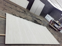 Panneau de revêtement en travertin romain Wharton 1200x2700x9mm, pierre frittée pour mur extérieur, hall, salle à manger, allée, sous-sol