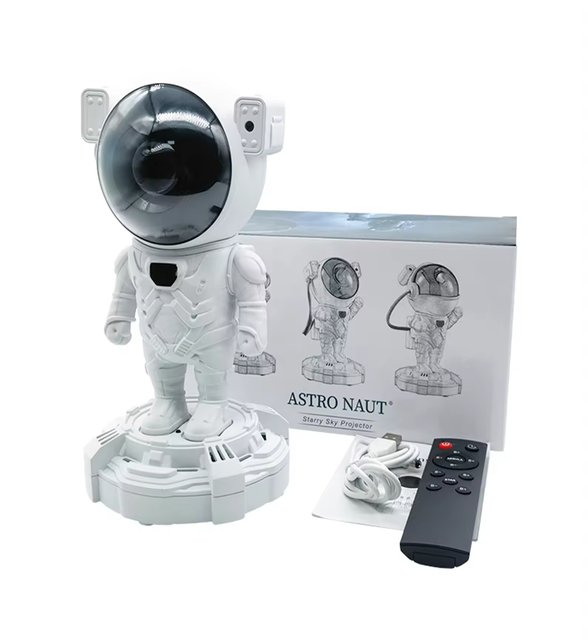 W3 Astronaut Wireless Blue-tooth Speaker & Starry Sky Projector With Remote Control LED Colorful Light Active Music BT Speakers