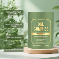 Rosebest OEM Özel Etiketli Meyve Aromalı DGL Jelibonları Bağırsak Sağlığı Takviyesi Deglycyrrhizinated Meyan Kökü Ekstresi Jelibonları