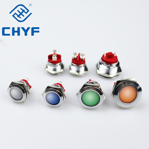 8mm 10mm 12mm 16mm 19mm 22mm LED Wasserdichte Metall anzeige lampe 220 Rot/Gelb/Blau/Grün/Weiß Metall Signallampe - Product Image 6