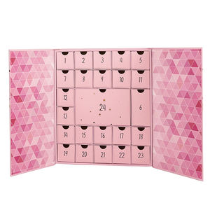 Calendriers <span class=keywords><strong>de</strong></span> <span class=keywords><strong>l</strong></span>'<span class=keywords><strong>Avent</strong></span> <span class=keywords><strong>de</strong></span> Noë<span class=keywords><strong>l</strong></span> en Carton Rose Imprimés, Coffret Assortiment Nouveauté <span class=keywords><strong>Beauté</strong></span> pour Cosmétiques - Product Image 4