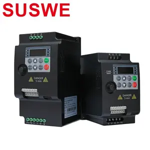 SUSWE 0.2KW 0.4KW 0.75KW VFD 1Phase 220V 3 Phase 380V Vfd Wechsel richter Controller Frequenz umrichter