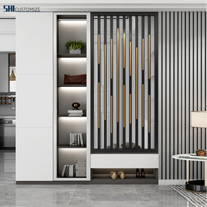 Biombos Decorativos Personalizados, Separador de Ambientes, Biombo de Corte Láser, Biombo Metálico, Decoración de Vidrio Colgante Contemporánea de Año Nuevo - Product Image 4