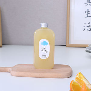 Bouteille carrée en PET pour jus, avec couleur et logo personnalisés, pour l'emballage de thé au lait et de boissons, avec bouchon à vis et impression sérigraphique - Product Image 6