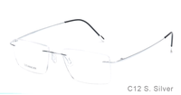 Kacamata persegi titanium tanpa bingkai optik lucu transparan