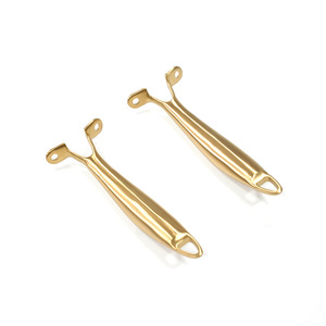 Bath Hardware Set Brass Wall Mounted Curved 25in Contemporary Design - Product Image 3