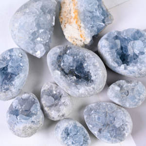 Cristal de Celestita de Alta Calidad, Clúster Natural Azul sin Manchas Negras, Cristal Energético para Sanación Reiki, Decoración para Hogar u Oficina, Venta al por Mayor - Product Image 4