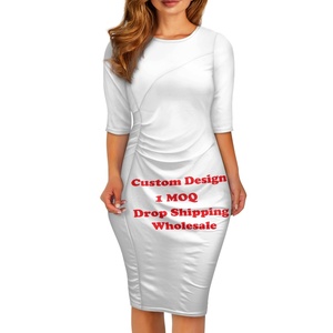 Abbigliamento Dropshipping donna estate personalizzato abito attillato da donna stampa on Demand elegante abito da sera Sexy donna alla moda abito da sera - Product Image 1