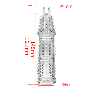 Weiche TPE Silikon Kondome Ärmel Weibliche Klitoris Stimulator Eichel Abdeckung Natürliche Eichel Ärmel für Männer - Product Image 3