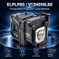 Lampe de remplacement pour projecteur EonomyELPLP80, pour EB-585WI EB-585W EB-580 EB-595WI EB-1420WI EB-1430Wi BrightLink DMX512 Hotel
