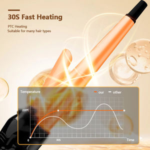 <span class=keywords><strong>Precio</strong></span> al por mayor de alta calidad de cerámica PTC moda eléctrica rizadores de pelo LCD rotación automática gran ola personalizable rizador de hierro - Product Image 4