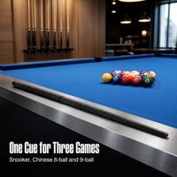 Queue de billard en fibre de carbone noire B1-02 1470mm 19oz, joint en acier inoxydable 1/2, pour Snooker, Billard chinois 8 boules, 9 boules, vente en gros