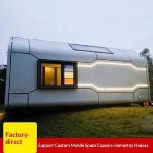 Cápsula Espacial de Aluminio para Alojamiento y Desayuno, Estructura de Acero para Tiendas, Contenedor Transformable en Casa, Cabaña de Alojamiento y Desayuno - Product Image 1