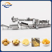 Ligne de production de chips de pommes de terre de 100 kg/200 kg/500 kg, ligne de transformation de chips de pommes de terre de haute qualité, qualité de type Pringles