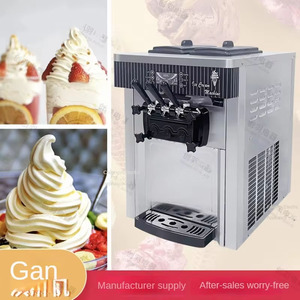 Máy làm kem mềm thương mại sữa trà cửa hàng sữa chua mùa hè Máy làm kem công suất lớn Máy tính để bàn Máy làm kem - Product Image 4