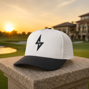 Golf Cap Five Panel Custom Silicone High Quality Low MOQ Custom Logo Curved Brim Hook Loop Breathable Durable Men - Product Image 4