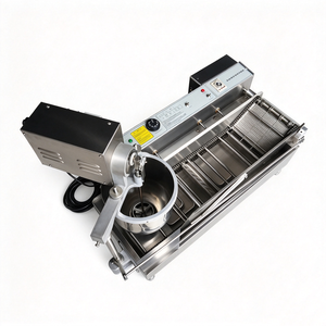 Friteuse à beignets entièrement automatique à bon prix, machine à beignets électrique, machine à faire des beignets de qualité alimentaire en acier inoxydable - Product Image 1