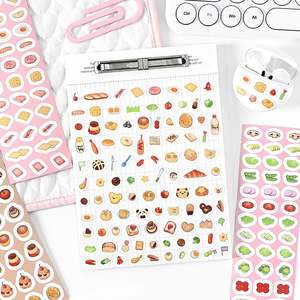 6 tiras de cinta por paquete Good <span class=keywords><strong>Food</strong></span> Fun Series Nariz pequeña <span class=keywords><strong>Karma</strong></span> Postre Material Manual Cinta de material decorativo - Product Image 2