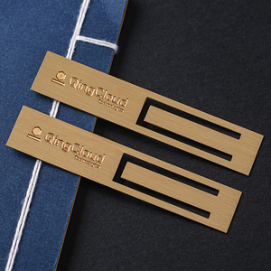 Marcapáginas de Metal con Logotipo Personalizado, Clip de Latón con Letras, Corte Láser, para Regalo de Aniversario Empresarial - Product Image 2