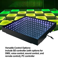 Car Show 3D Illusions d'optique Lumière LED Piste de danse Blanc chaud RVB LED Carreaux pour DJs KTVs Hôtels Filaire DMX512 Mode de contrôle