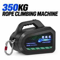 Treuil électrique de levage de 350 kg pour escalade sur corde, avec batterie au lithium rechargeable, télécommande, pour travaux en hauteur sur murs extérieurs