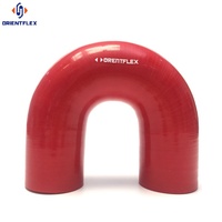 Manguera de Silicona Automotriz de 45, 90 y 180 Grados, Negra/Roja/Azul/Verde/Amarilla, 60mm 57mm, Reductora en Codo