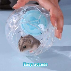 12cm-20cm Cute Golden Bear Hamster Exercise <b>Running</b> Ball Plastic <b>Pet</b> Toy for Dogs Cats Rabbits Food Leakage Amusement - Product Image 4