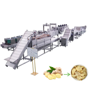 Secador de malla continua para jengibre, línea de producción de lavado, corte y secado, máquina secadora de jengibre - Product Image 1