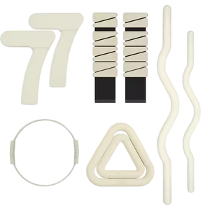 Ensemble d'haltères en acier et silicone écologiques avec poignée confortable pour l'entraînement musculaire de tout le corps - Product Image 1