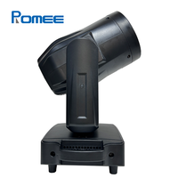 Projecteur LED mobile 300W avec lentille de sortie large de 160 mm, anneau RGB et double prisme pour DJ, club, concert, événement, scène
