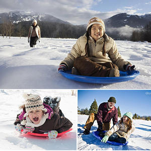 Soucoupe volante disque rond robuste descente en plastique hiver extérieur résistant au froid <span class=keywords><strong>luge</strong></span> à neige - Product Image 5