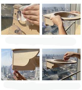 Cửa Sổ Treo Trong Suốt Mèo Giường Vui Vẻ Thoải Mái Bằng Gỗ Mèo Đồ Nội Thất Treo Tường Viên Nang Mèo Tổ - Product Image 3