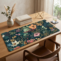 Grand tapis de souris écologique à motif floral, vierges pour sublimation promotionnelle